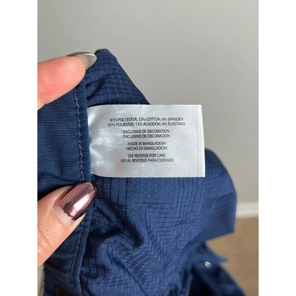 Banana Republic Blue Comfort Flat Front Performance Stretch Shorts Size 36 Men’s - Picture 5 of 6